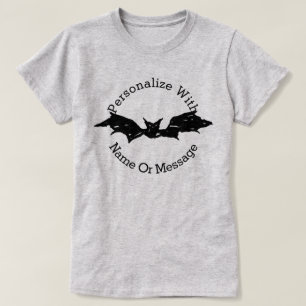 Camiseta de Bat Scribble Personalizada