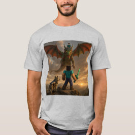 Camiseta De Batalla Inspirada En Minecraft Épico |
