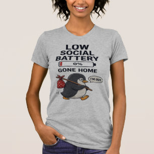  Camiseta de Batería Social Baja 0% Me Fui a Casa 