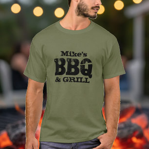Camiseta de BBQ personalizada para hombres
