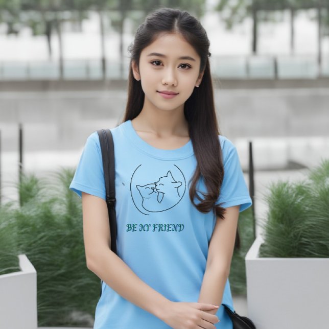 Camiseta de Be My Friend Chicas - Diversión y moda (Subido por el creador)