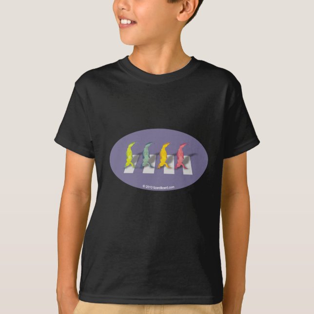 Camiseta de Beatles de 4 lagartos (Anverso)