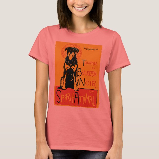 Camiseta de Beauceron Cute Dog (Anverso)