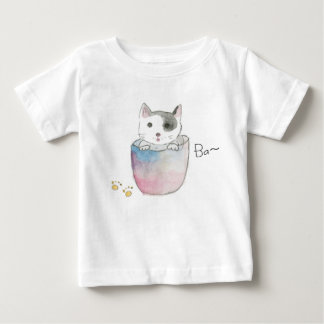 CAMISETA DE BEBÉ いたずら子猫のご挨拶