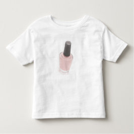 CAMISETA DE BEBÉ さななれじ　ピンクの化粧品の小瓶