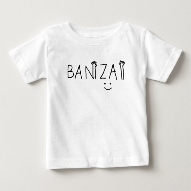 Camiseta De Bebé ベビーTシャツ banzai (Anverso)