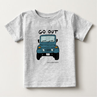 CAMISETA DE BEBÉ 可愛い車のベビーTシャツ