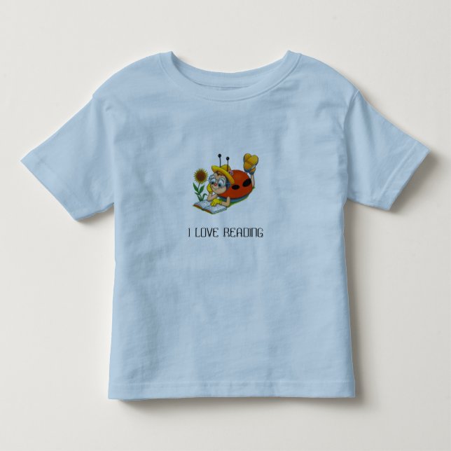 CAMISETA DE BEBÉ 013, AMO EL LEER (Anverso)