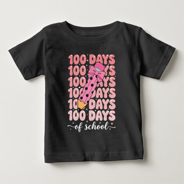 Camiseta De Bebé 100 days of school celebration (Anverso)