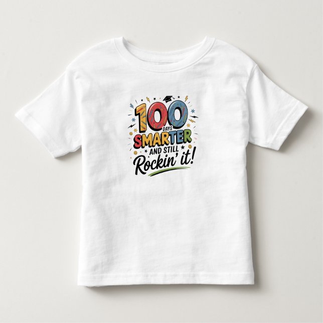 Camiseta De Bebé 100 Days Smarter and Still Rockin’ It (Anverso)