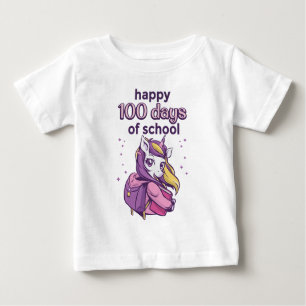 Camiseta De Bebé 100 días de escuela