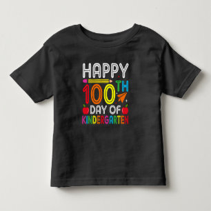 Camiseta De Bebé 100 días de niñera colorida niña pequeña