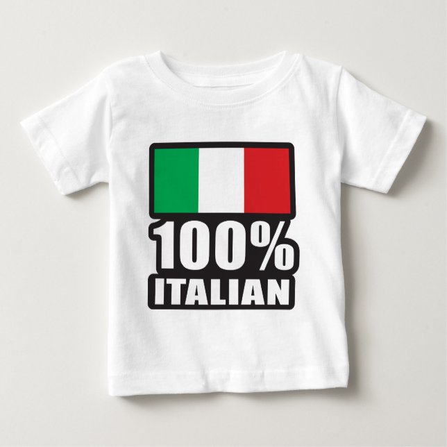 Camiseta De Bebé 100% italiano (Anverso)