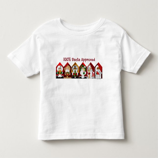 Camiseta De Bebé 100% Navidades aprobados por Santa (Anverso)