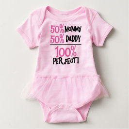 Camiseta De Bebé 100 Por ciento Rosa Perfecta