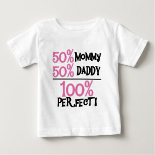 Camiseta De Bebé 100 Por Ciento Rosa Perfecta