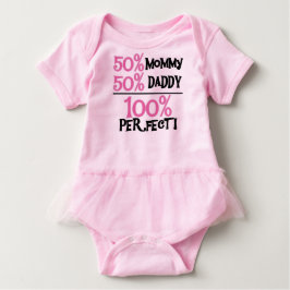 Camiseta De Bebé 100 Por ciento Rosa Perfecto