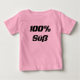 Camiseta De Bebé 100% süß| 100% dulce