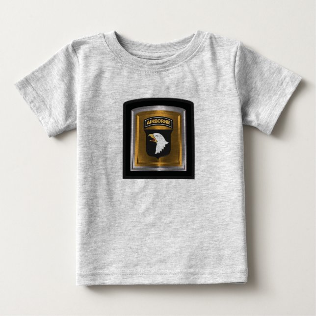 Camiseta De Bebé 101ª División Aérea "Águilas gritando" (Anverso)