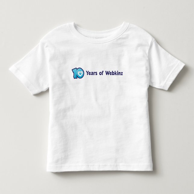 Camiseta De Bebé 10 años de logotipo de Webkinz (Anverso)