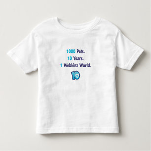 Camiseta De Bebé 10 años de Stats de Webkinz