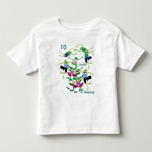 Camiseta De Bebé 10 Lores a salto (Anverso)