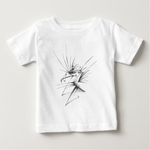 Camiseta De Bebé 114 Arte de Tatuaje Tribal Abstracto Blanco Negro