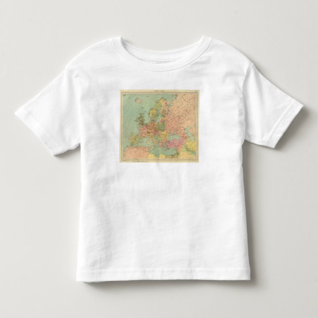 Camiseta De Bebé 1314 Europa política (Anverso)