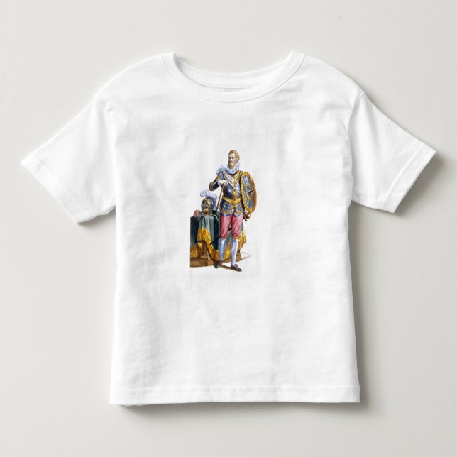 Camiseta De Bebé 1546-92) duques de Alessandro Farnese (de Parma de (Anverso)