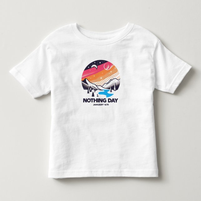 Camiseta De Bebé 16 de enero - Día de la Nada (Anverso)