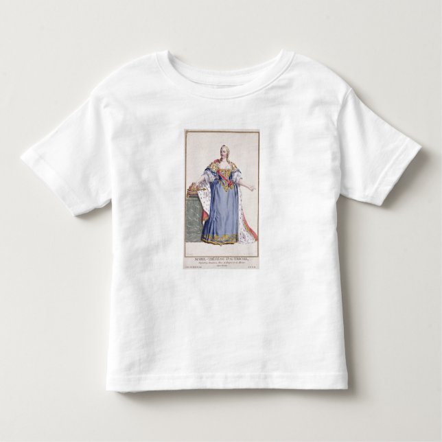 Camiseta De Bebé 1717-80) emperatrices de Maria Teresa (de Austria, (Anverso)