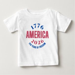 Camiseta De Bebé 1776 AMÉRICA 2026 250 años de libertad