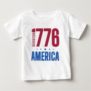 Camiseta De Bebé 1776 América 250 años libertad histórica