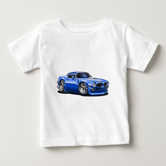 Camiseta De Bebé 1970/72 Trans Am Blue Car (Anverso)