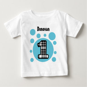 Camiseta De Bebé 1.ª burbuja de cumpleaños V10Q de un año