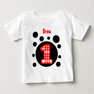 Camiseta De Bebé 1.ª burbuja de cumpleaños V10W de un año
