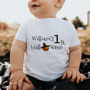 Camiseta De Bebé 1.ª calabaza personalizada