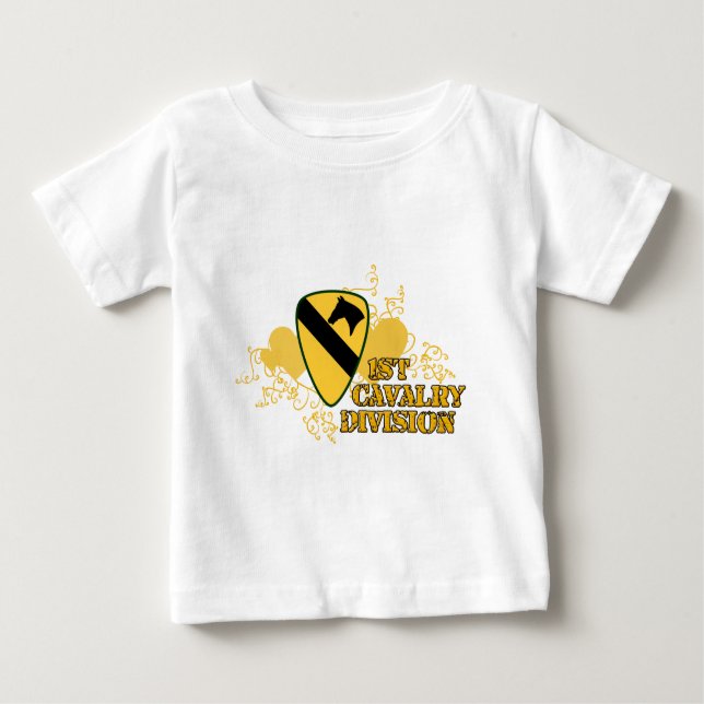 Camiseta De Bebé 1.ª División de Caballería (Anverso)