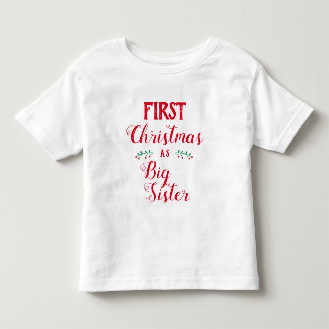Camiseta De Bebé 1.ª familia de Navidades mayores que concuerdan co (Anverso)