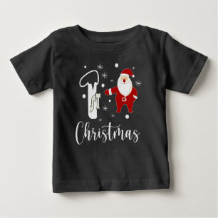 Camiseta De Bebé 1.ª Navidad Santa Claus Cute Festive Bebé moderno