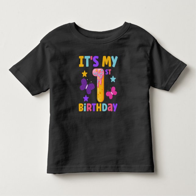 Camiseta De Bebé 1.ᵉʳ cumpleaños (Anverso)