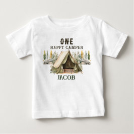 Camiseta De Bebé 1.ᵉʳ cumpleaños feliz camper niños Fiesta de cumpl