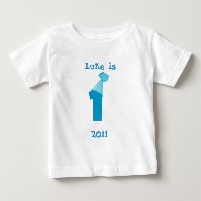 Camiseta De Bebé 1.ᵉʳ Cumpleaños - Niño (Anverso)