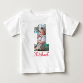 CAMISETA DE BEBÉ 1.ᵉʳ CUMPLEAÑOS PERSONALIZADO DE ROPA
