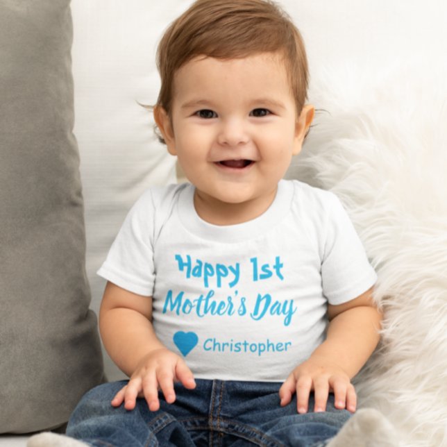 Camiseta De Bebé 1.ᵉʳ Día de la Madre (Subido por el creador)