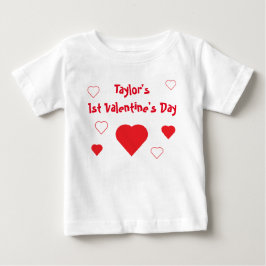 Camiseta De Bebé 1.ᵉʳ El día de San Valentín
