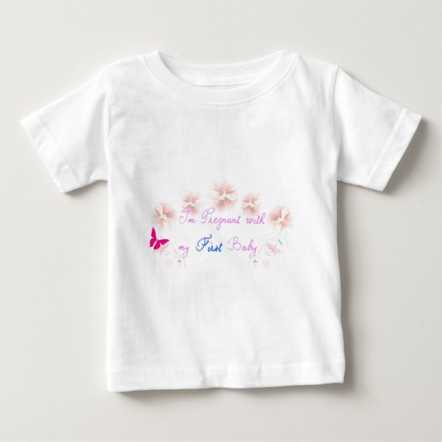 Camiseta De Bebé 1.ᵉʳ embarazo (Anverso)