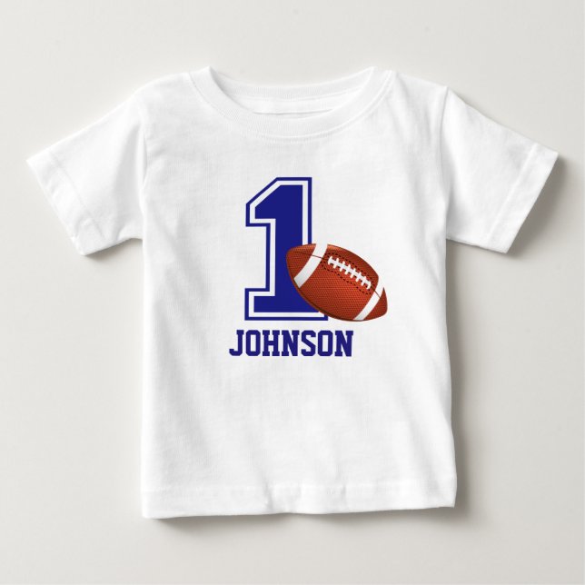 Camiseta De Bebé 1.ᵉʳ Fútbol personalizado (Anverso)