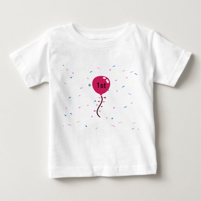 Camiseta De Bebé 1.ᵉʳ globo (Anverso)