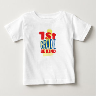 Camiseta De Bebé 1.ᵉʳ Grado Sé Amable Arte Gráfico